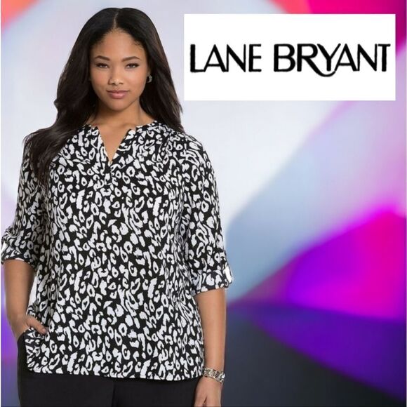 Lane Bryant Tops - Lane bryant black and white top